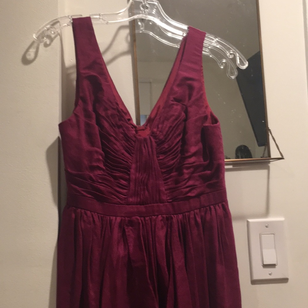 BHLDN plum bridesmaid wedding guest dress size 2
